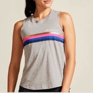 Spiritual Gangster Peloton Striped Tank Top